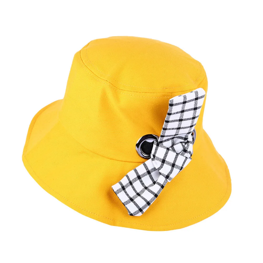 2019 Woman summer sexy visor beach hat cotton wild plaid pretty beach hat fashionable folding outdoor sports beach hat 40J5 (14)