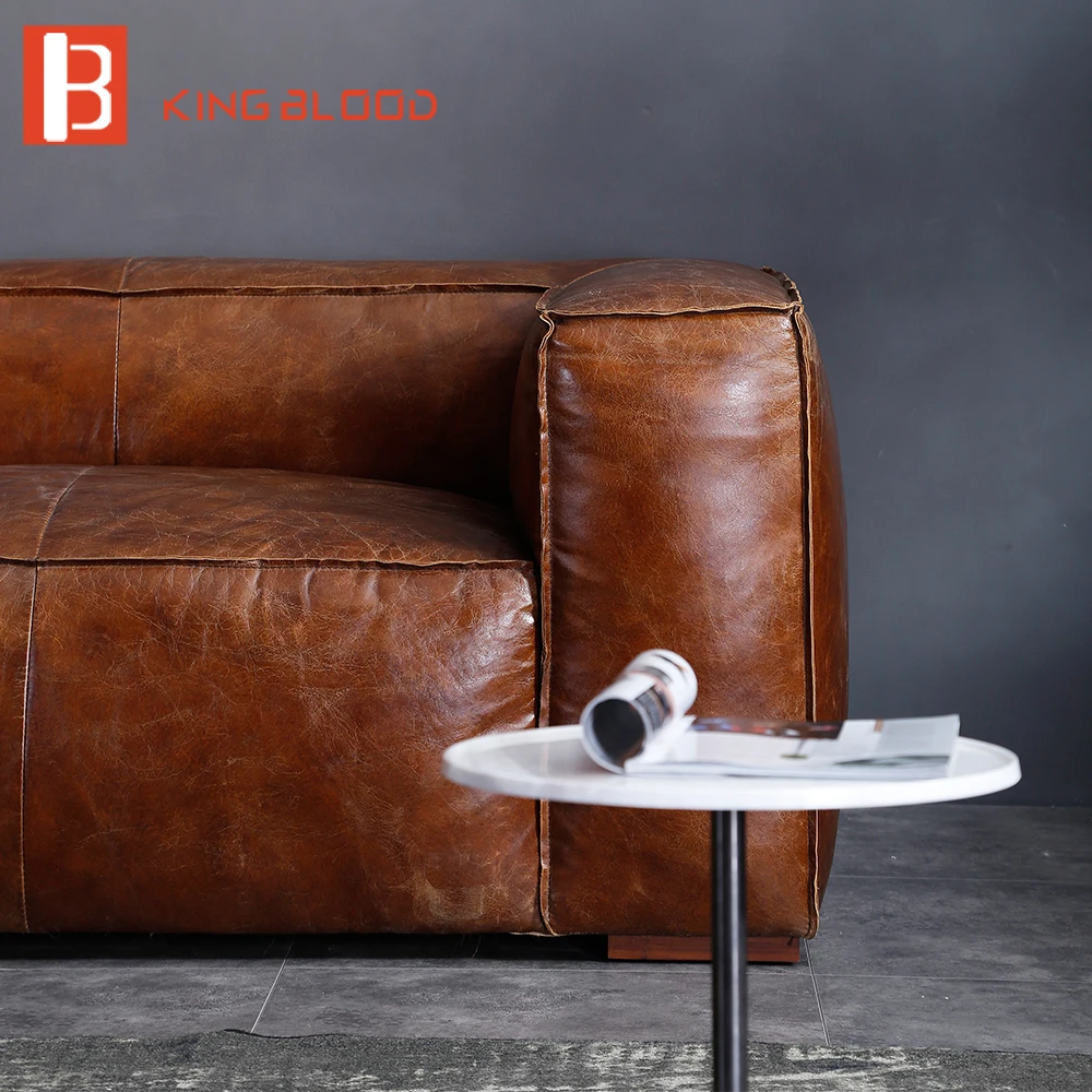 Европейский роскошный стиль Итальянский кожаный диван набор для гостиной мебель купить из Фошань производителя