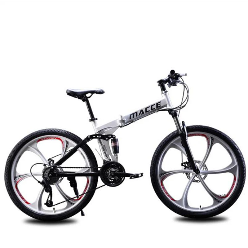 Bicycle Non-Collapsible Mountain Bike 26 Inches Dual Disc Brake Aluminum Alloy Material Suitable for Men