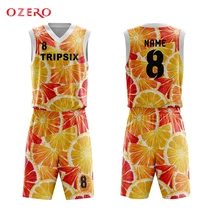 Горячая Распродажа Двусторонняя баскетбольная форма дышащая изготовленный на заказ