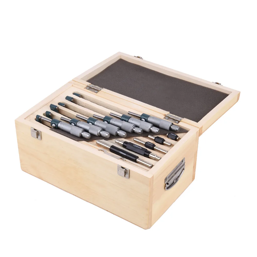 

(Shipping From EU ) 6pcs 0-6" Precision Outside Micrometer Set 0.0001" Carbide Standards Kit