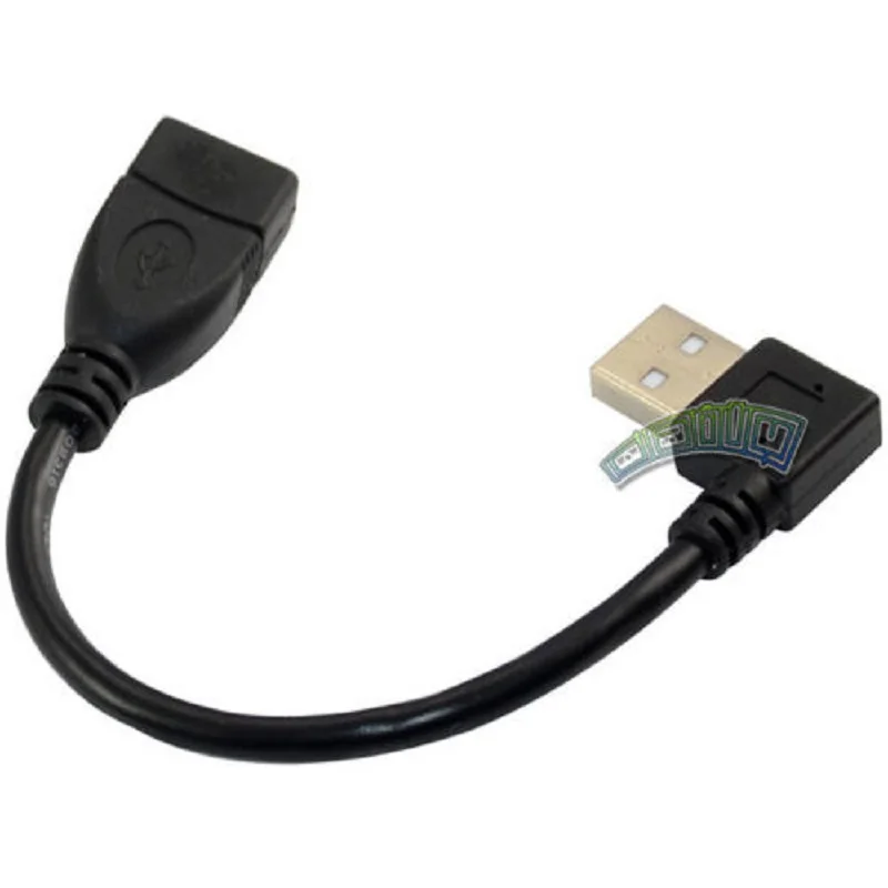 DANSPEED USB 2,0 A Женский штекер прямоугольный удлинитель Кабель для передачи данных короткий кабель 9," 25 см черный