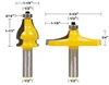 2 Bit Handrail Router Bit Set - Standard/Bead Woodworking cutter Tenon Cutter for Woodworking Tools ► Photo 2/3