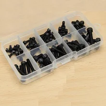M3 M4 M5 DIN912 Black High-strength 12.9 Level Alloy Steel Screw Assortment Kits Hexagon Socket Head Cap Screws