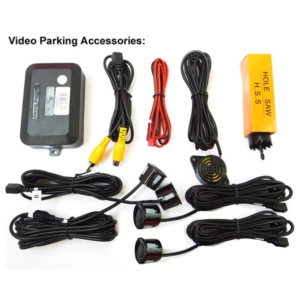 

Universal Car Reverse Assistance Video Parking Sensors with Speaker Camera Night Vision Intelligent Rearview Radar System