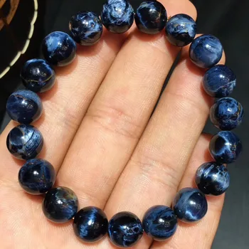 

10mm Natural Namibia Pietersite Blue Stretch Round Beads Bracelet Gemstone For Man and Woman AAAAAA