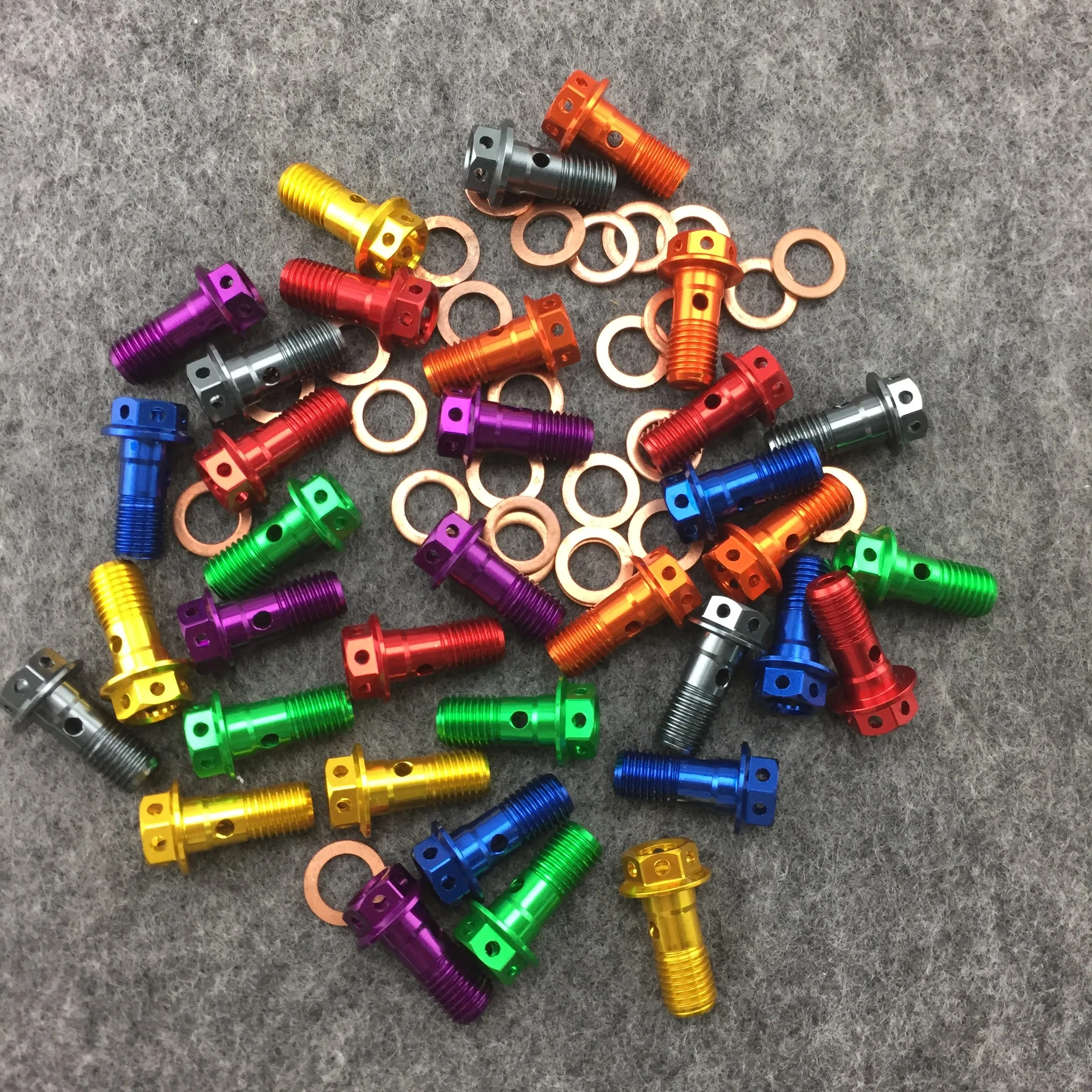 Keoghs Motorcycle Color Banjo Bolts 1.25mm*10mm For Brake Hose Caliper