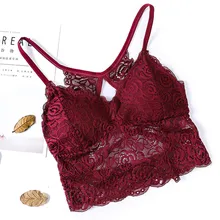 Новинка, женский кружевной бюстгальтер с кружевной прострочкой, облегающий грудь, облегающий Топ, пикантная Мода, бюстгальтер с анти-легким ремешком, нижнее белье, кружевной топ 51