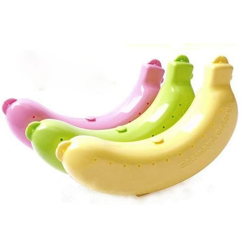 1pc Cute Banana Protector Case Container Trip Outdoor Lunch Fruit Box