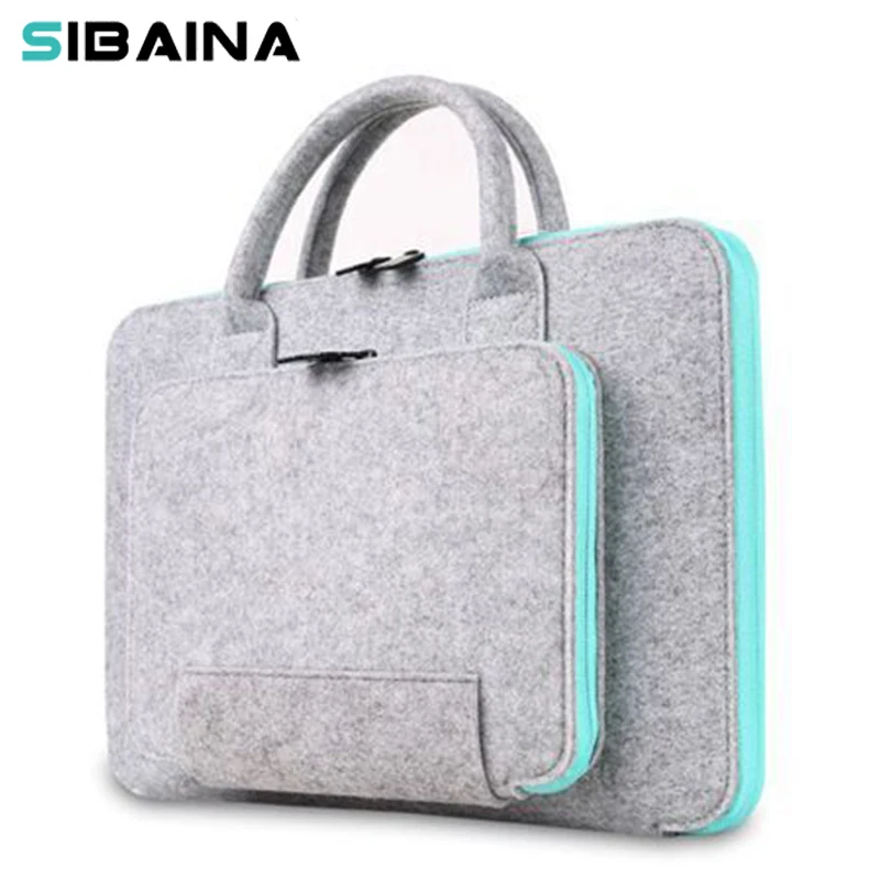 Wool Felt 11 13 15 inch Universal Notebook Computer Laptop Sleeve Bag Case for Macbook Air 11 13 Pro 15 Retina HandBag Men Women