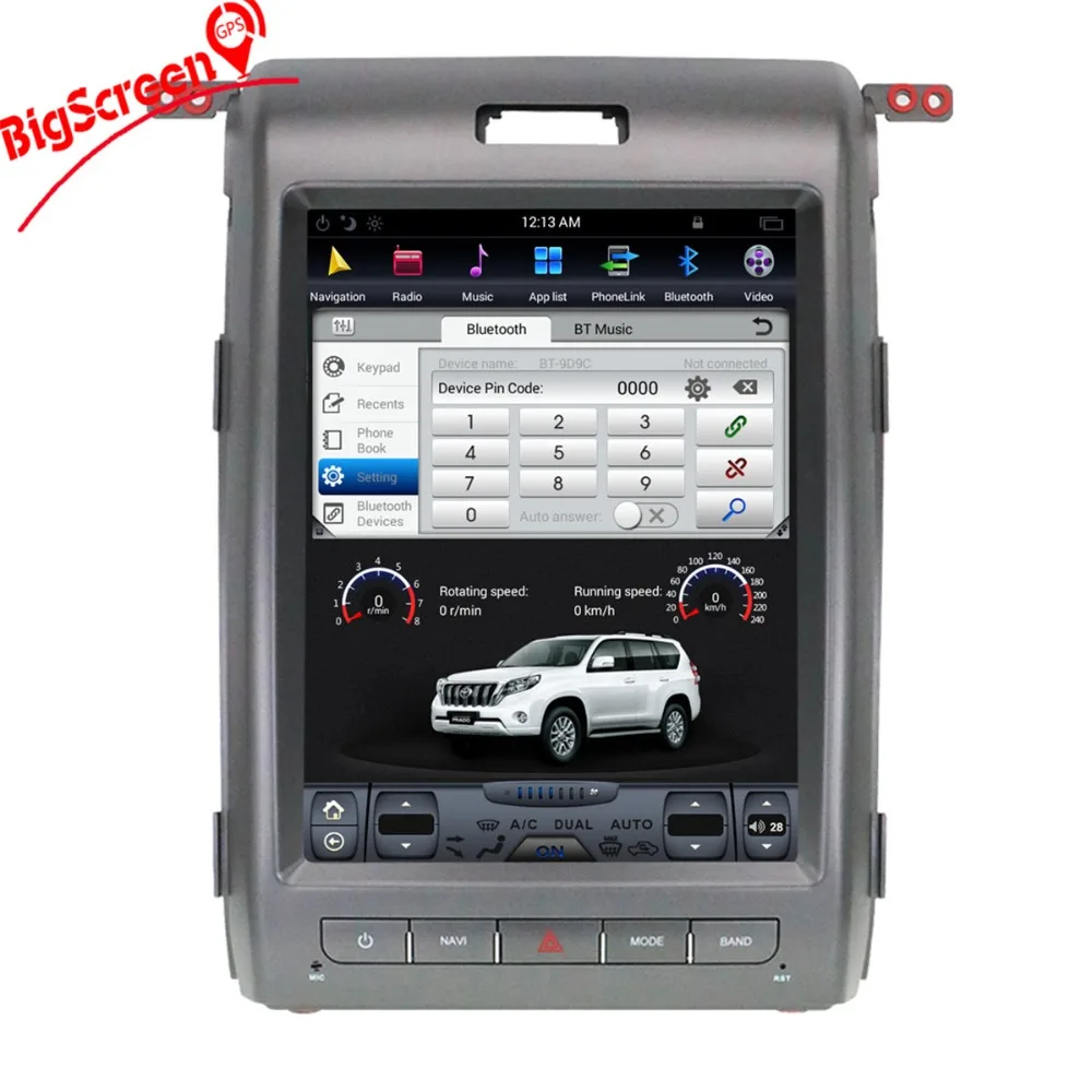 12 1 &quotTesla style pure Android 6 0 Автомобильный dvd-плеер без gps-навигатора для Ford F150 2009-2014