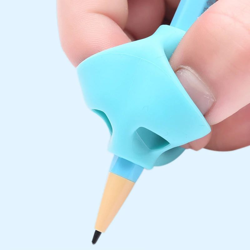 3 шт., волшебная ручка для карандашей, для начинающих, для письма, силиконовая, для детей, двойной палец, коррекция осанки, ручка, инструмент для студентов, Канцелярский набор, подарок