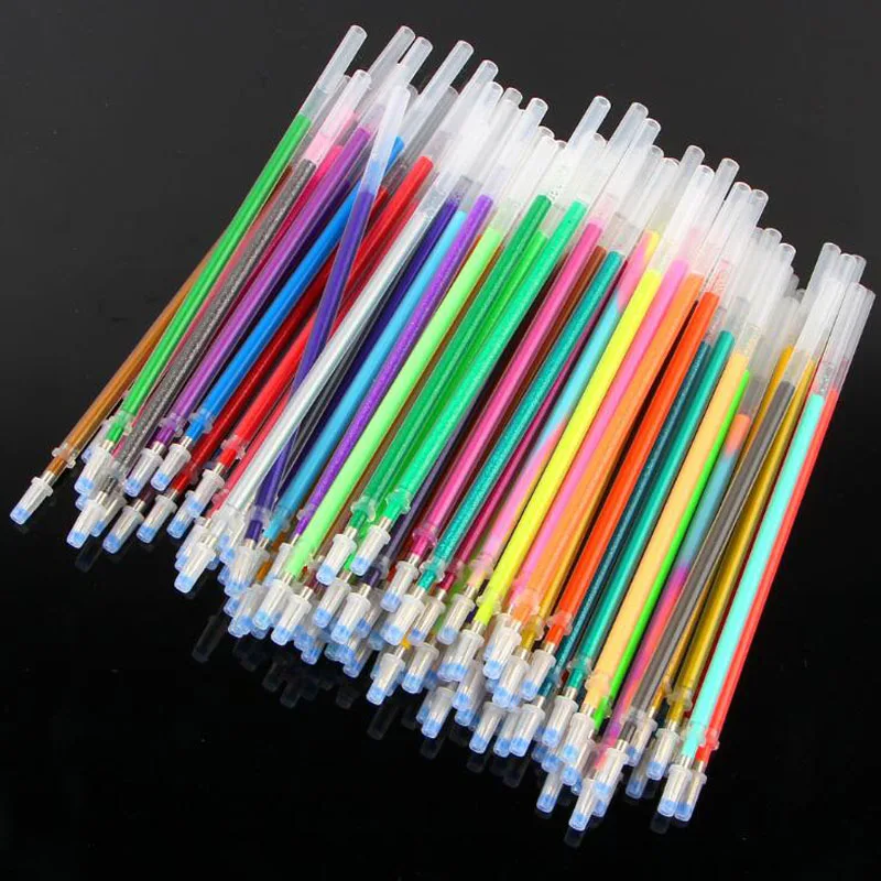 

12 Color Fluorescent Refills Multi Colored Painting Writing Pen Refill Rod For Handle School Supplies Stationery Color Refill