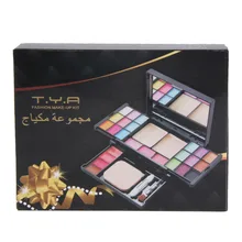 2016 Makeup Palette 18 Color Eyeshadow Lip Gloss Blush Powder Naked Face Concealer Contour Mirror Puff Professional Make up Set