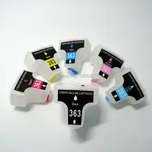 YOTAT 6PCS empty Refillable ink cartridge for HP363 HP 363 XL for HP Photosmart C5180 C6180 C6280 C7160 C7180 C7280 C8180 D6160