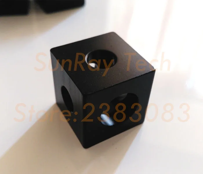 

Black oxide three way cube connector bracket 20*20 for vslot openbuilds extrusions profile