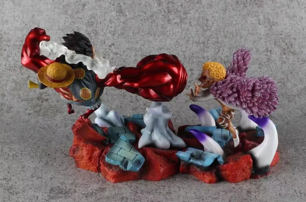 Once Piece caliente 19 см Monkey D. Luffyde vs PVC figura modelo juguetes Luffy batalla Ver figutas дропшиппинг.|Статуэтки и