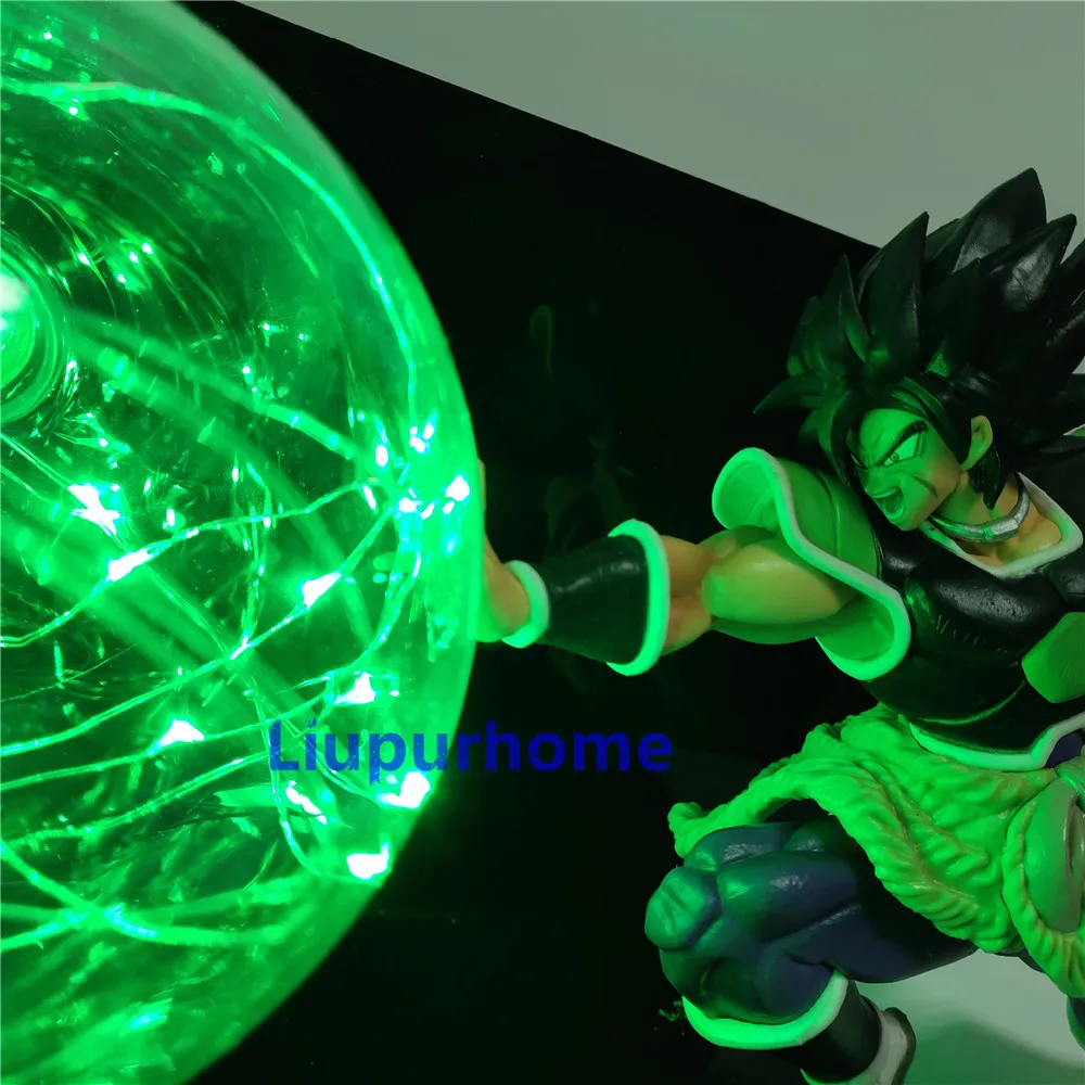 Светодиодная лампа с аниме фигуркой ночник настольные лампы Super Saiyan Broly для