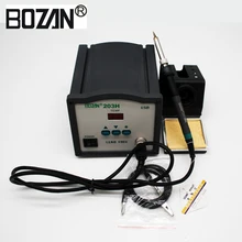 Дешевые Новые ESD 90 Вт паяльные станции цифровой дисплей без свинца быстрый нагрев 203 H паяльная станция BOZAN