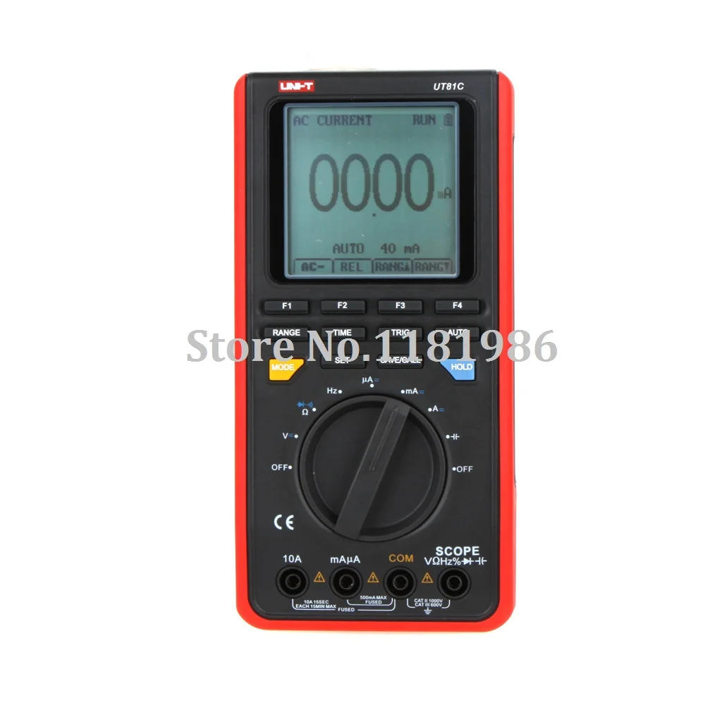 

UNI-T UT81C 16MHz 80MS/s Real-Time Sample Rate USB Interface LCD Backlight Scope Graphical DMM Digital Multimeters Multimetro
