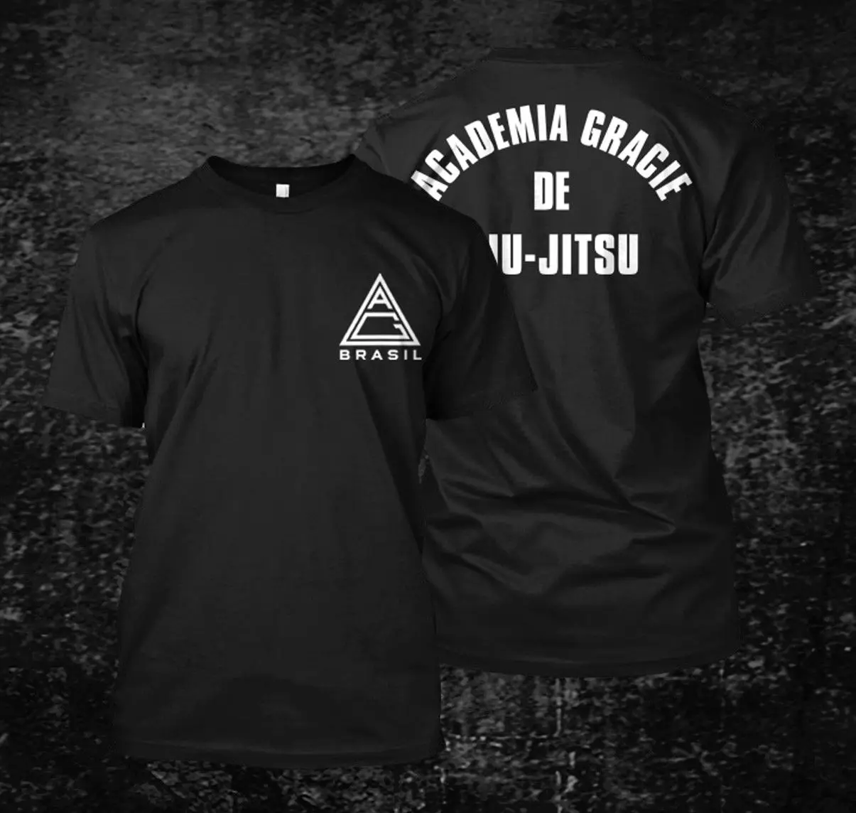 Свободная Черная Мужская футболка Homme Tees Academia Gracie De Jiu Jitsu Custom с принтом Футболка