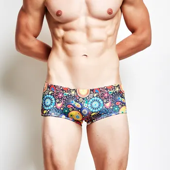 

men's swimming Trunks hot sale swim Boxers Beach shorts sport Swimwear trunks Sexy male brand Sports suit Men Swimsuit