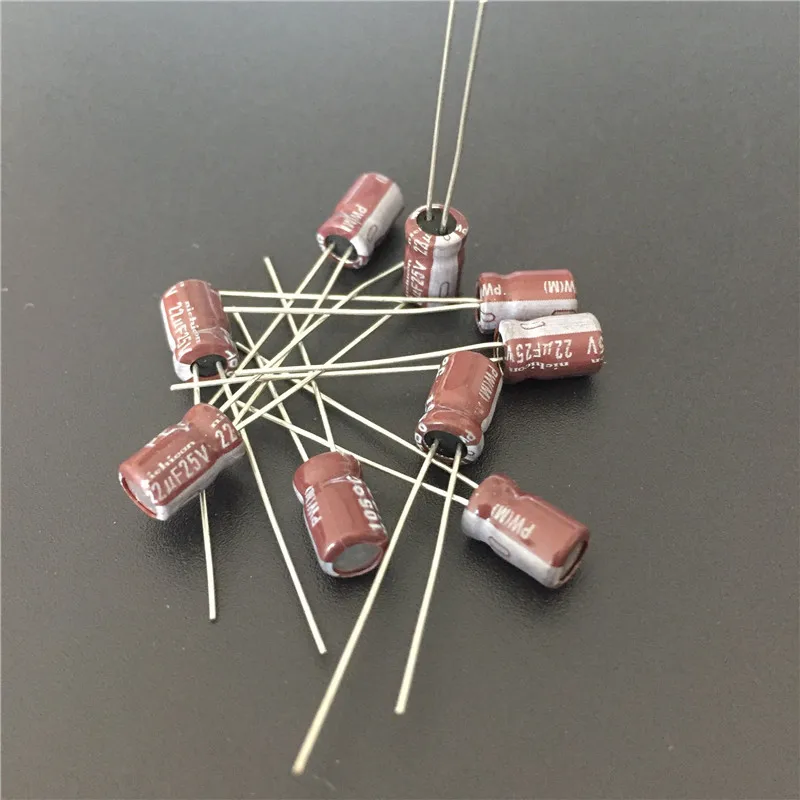 20pcs 22uF 25V NICHICON PW Series 5x7mm Low Impedance Long Life 25V22uF ...