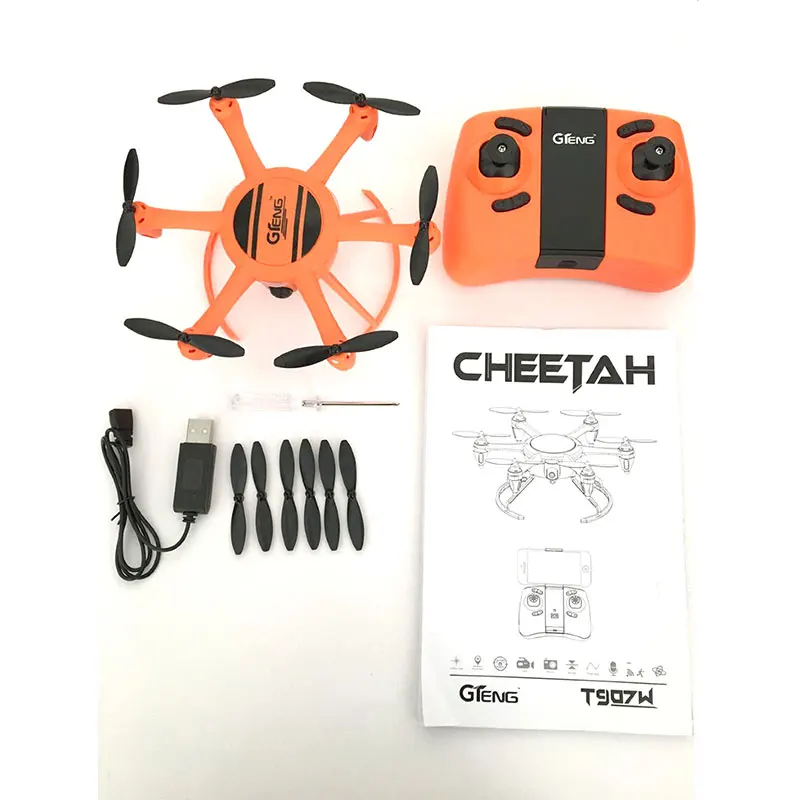 

RC Quadcopter T907W WIFI FPV Automatic Air Pressure High2.0MP HD Camera Drone 4CH 6Axis Headless Mode Toys for Boys uk us