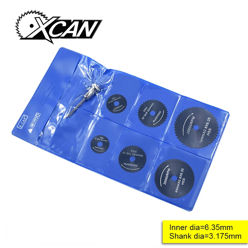 

7 PCS Nitriding Coating HSS Circular Saw Blades Cutting Discs Cutter for Rotary Tools With Mandrel