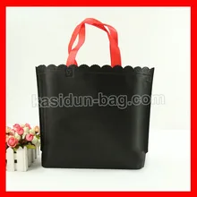 100 шт./лот) Размер W32* H23* D8cm черный нетканый материал многоразовые сумки для покупок с логотипом по индивидуальному заказу