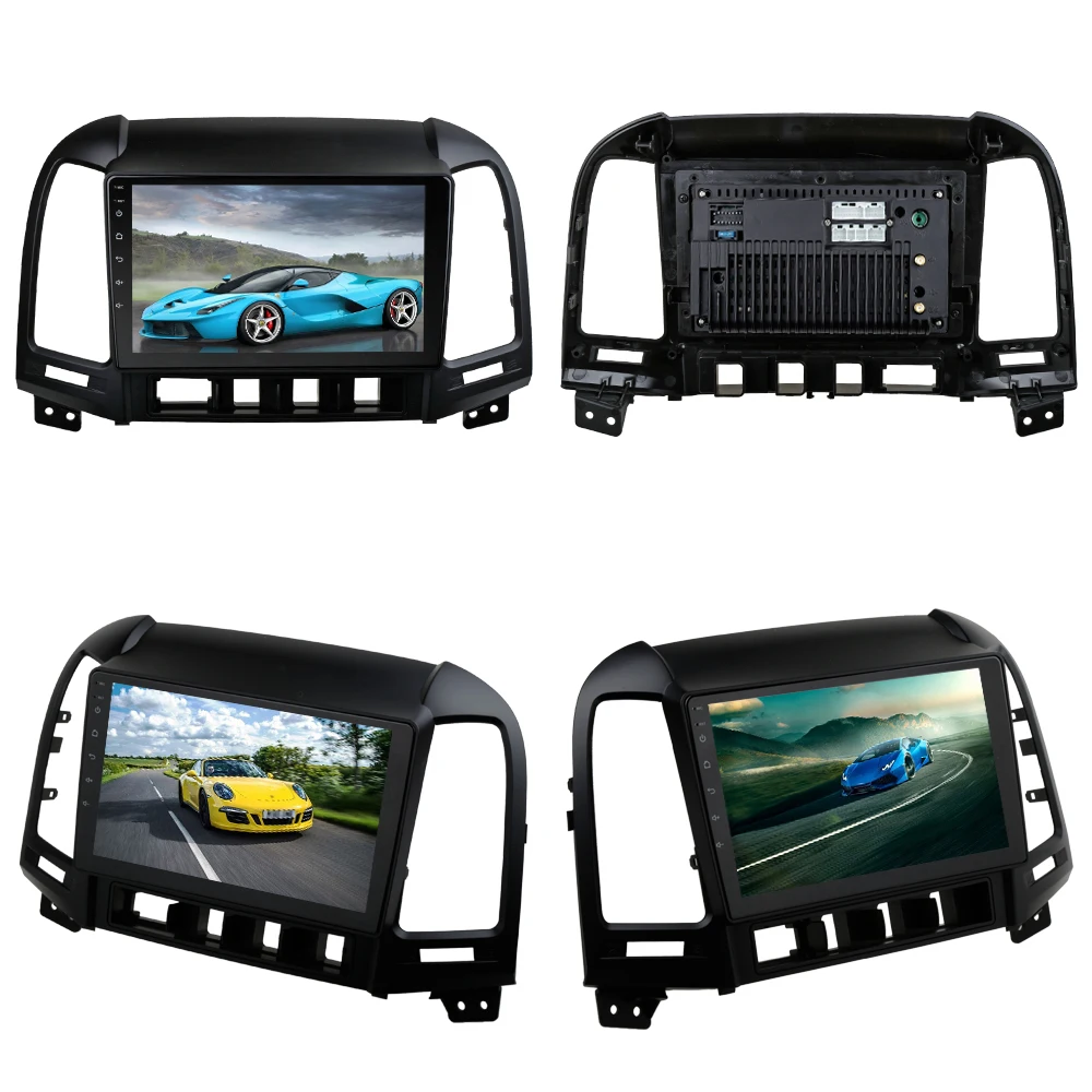 Top Sinosmart  Android 8.1 2Din IPS/QLED 2.5D screen car gps radio navigation player for Hyundai santa Fe 2006-2019 3