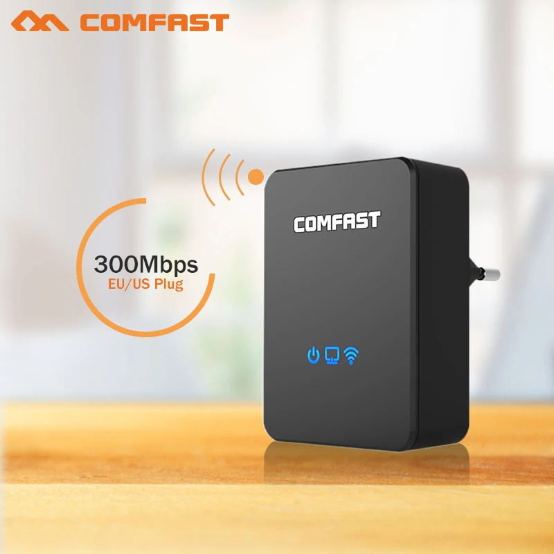 

COMFAST CF-WR300N Wireless Wifi Repeater 300Mbps Network Wi fi Router WIFI Expander Wi-fi Roteador Signal Extender Repetidor EU