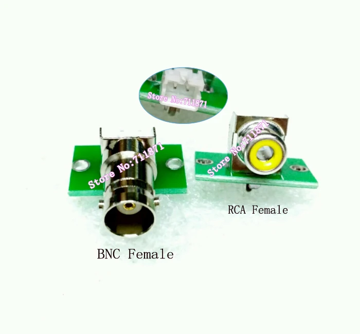 

2P to BNC RCA Connector Socket RCA BNC Female Welding plug LCD accessories Control Board BNC RCA Extension connector adapter