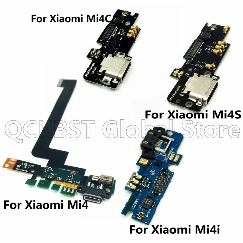 Для Xiaomi Mi4 M4i Mi4C Mi4S USB зарядный порт док разъем гибкий кабель с микрофоном|Шлейфы