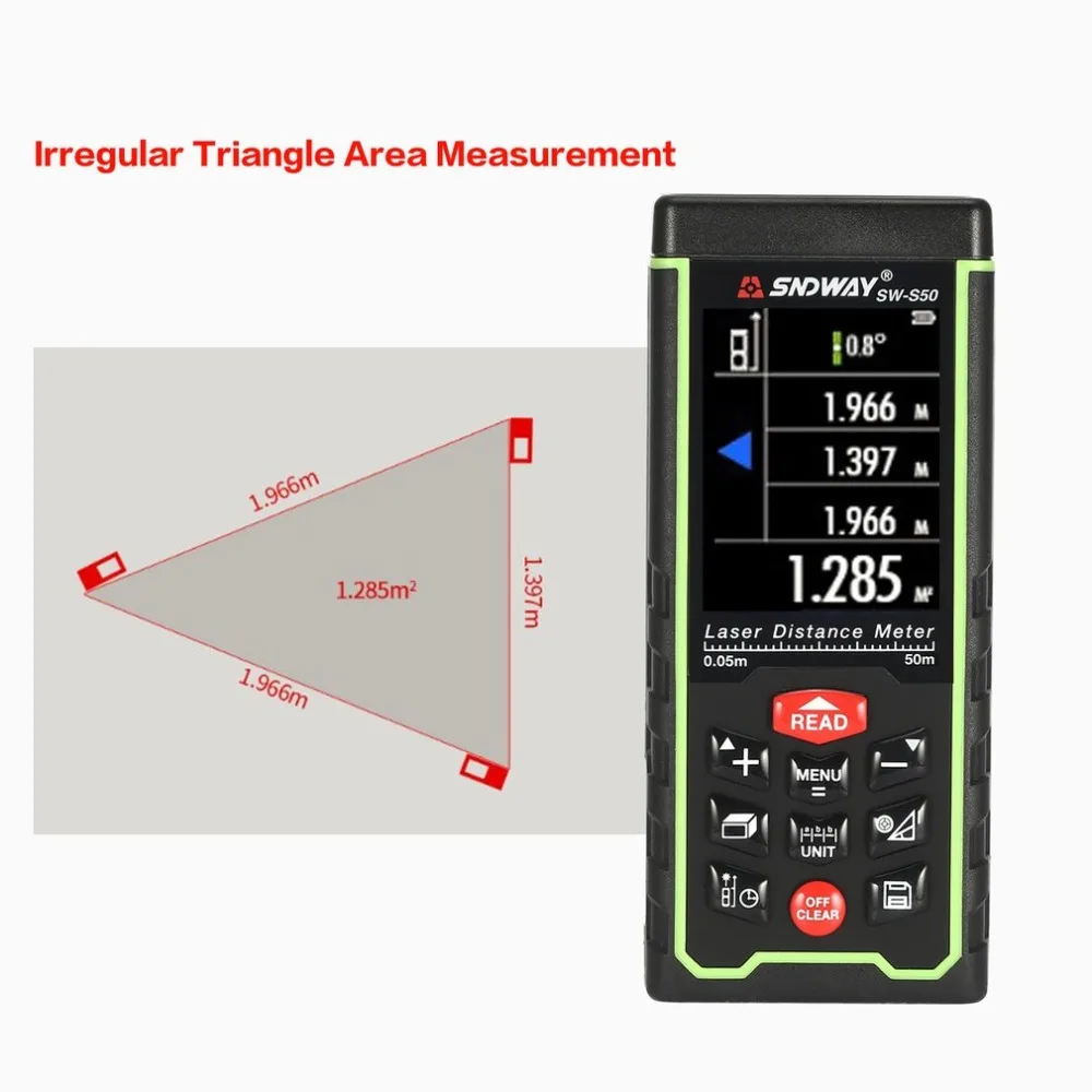 

50M 70M 100M Handheld Laser Distance Meter Range Finder Trena Laser Tape Measure Distance Tool Rangefinder