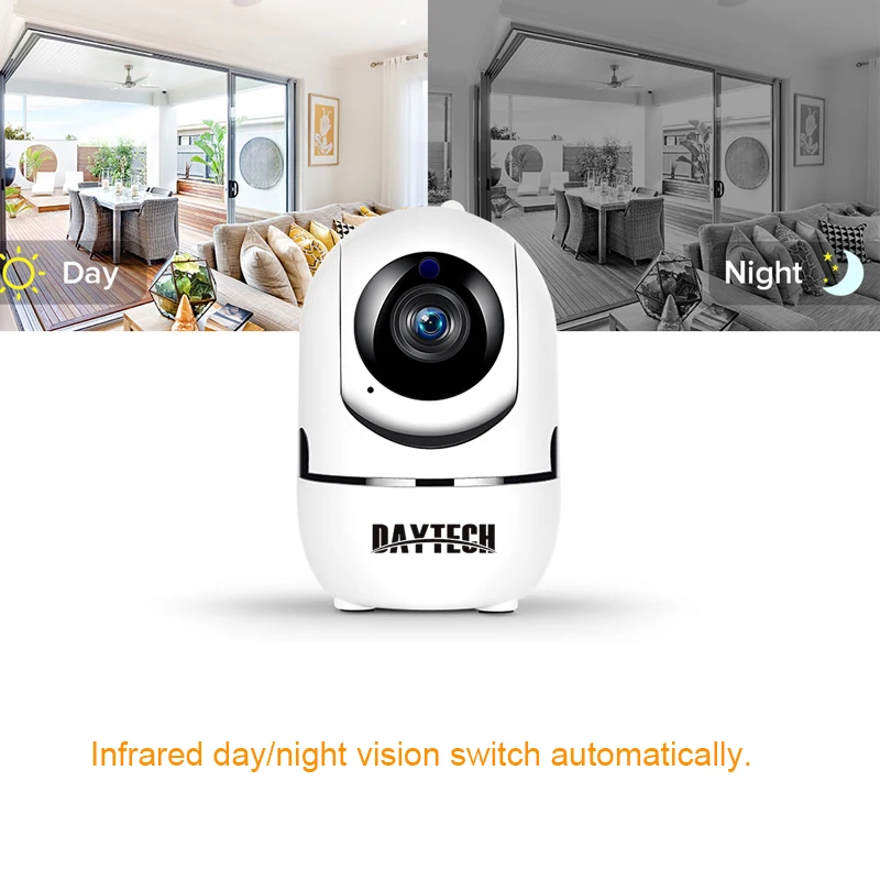  DAYTECH Wireless Security IP Camera Mini WiFi Camera Auto Motion tracking 720P/1080P Audio Cloud CC - 33032625269