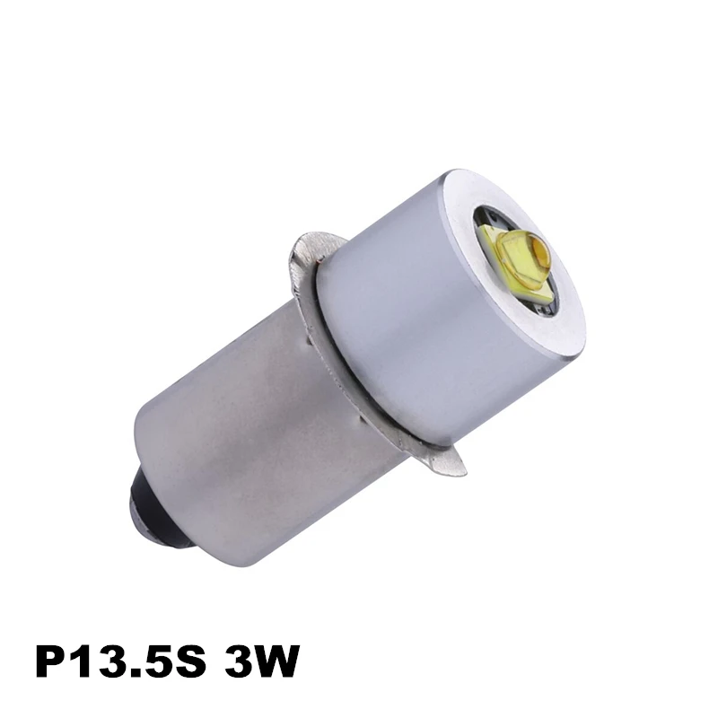 Обновление светодиодный лампы 3W P13.5S 3V 4 12V 6 24V фонарик Фонарь замена CREE XPG2 чипы C + D