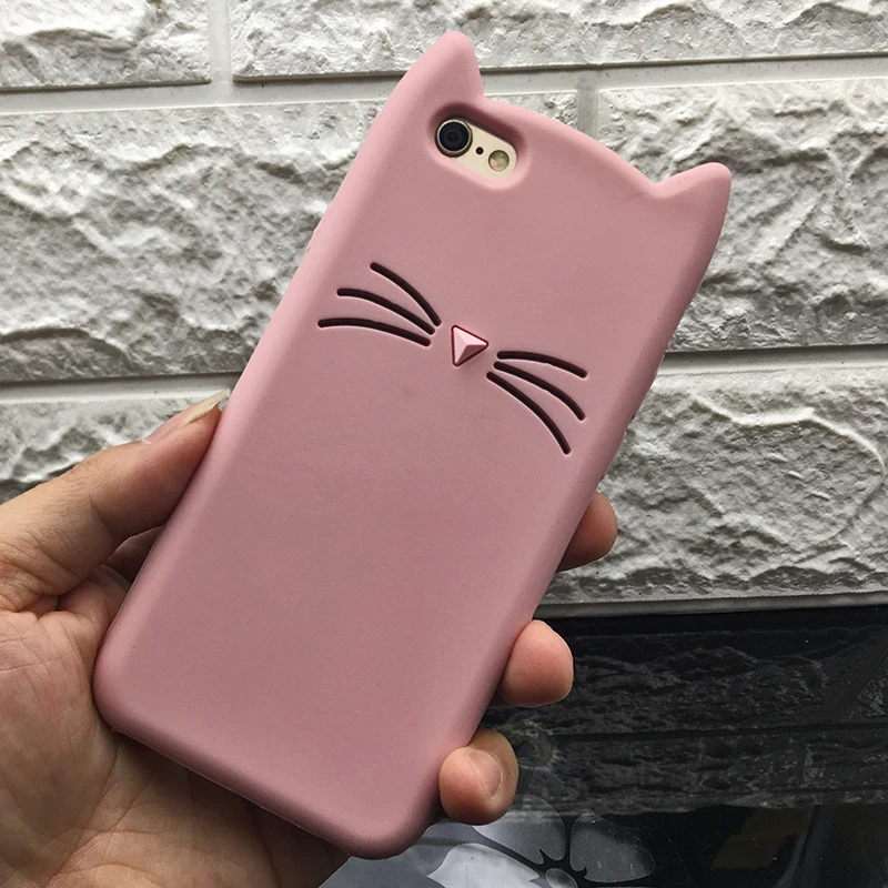 Shockproof Anti-Knock 3D Cat Dog Unicorn Silicone Cases for iPhone 7 Luxury TPU Case for iPhone 7 Plus Case Original Protective (2)