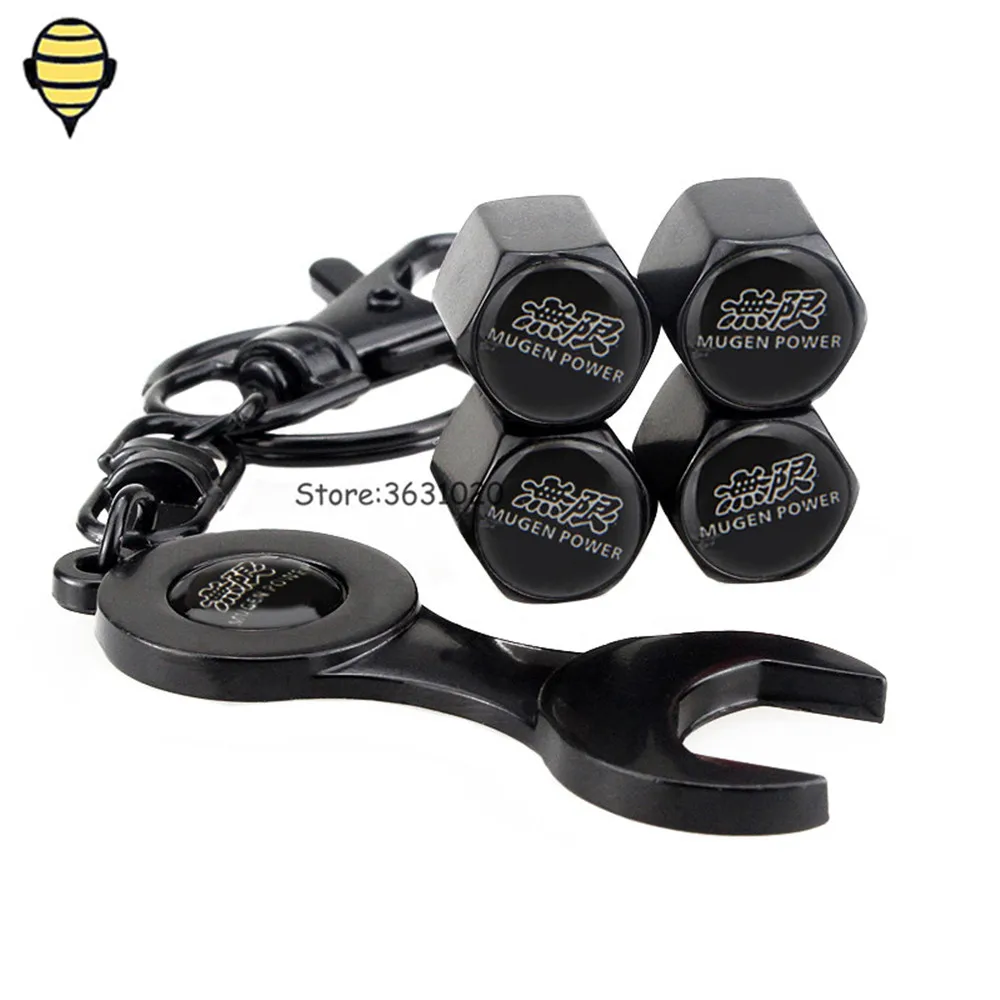 Car Accessories Wheels Tire Valve Stem Caps Rim Sticker For Mugen For