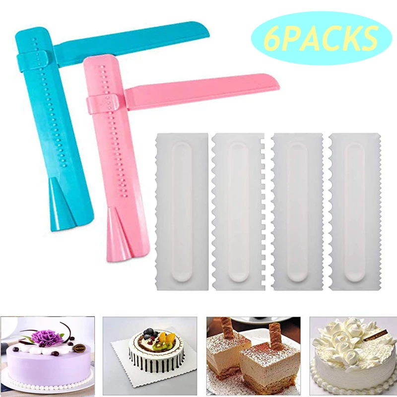 Pastry Cake Scraper Decorating Icing Smoother DIY Comb Durable Baking Tool Pastry Cake Scraper Decorating Icing Smoother DIY Comb Durable Baking Tool