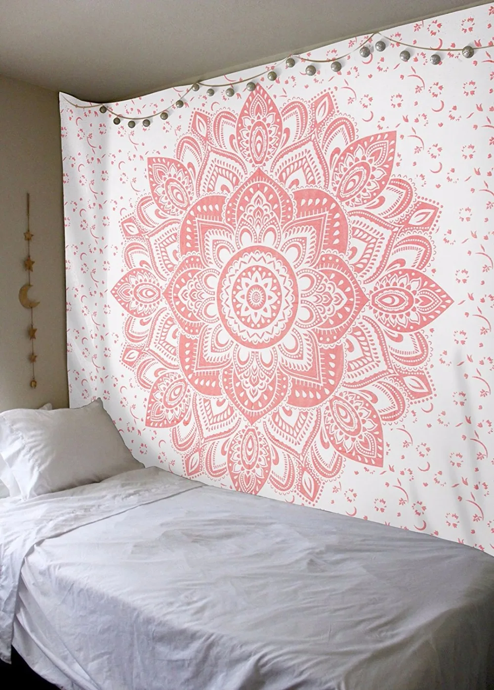 

2018 Bohemia Boho Mandala Tapestry New Printed Lotus Tapestry Beach Towel Yoga Mat White Wall Hanging Decoration Hippie Tapestry