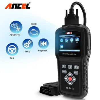 

ANCEL AD610 OBD2 ABS Airbag SRS SAS Car Diagnostic Tool Crash Data Reset Multi Languages ODB Scanner Lifetime Free Update