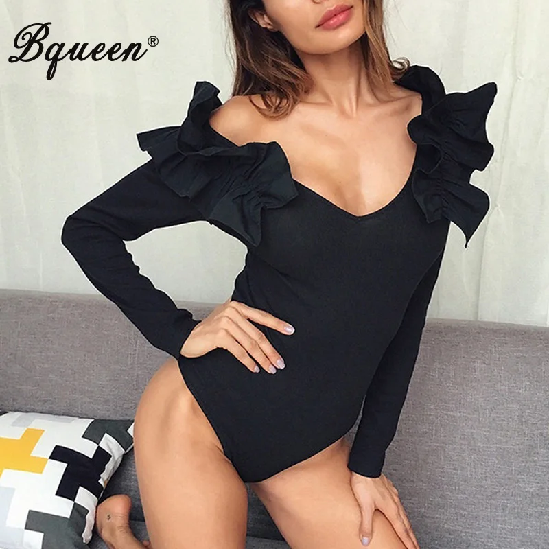 Bqueen 2017 новое поступление женские блузки сексуальные глубокий v-образный вырез