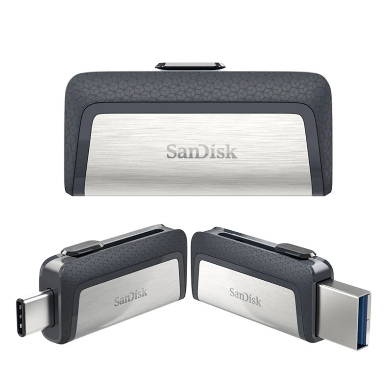 SanDisk Ultra Dual Drive USB 3,1 type-C 256GB 128G 64G 32G Многофункциональный USB флеш-накопитель для смартфонов/планшетов/компьютеров
