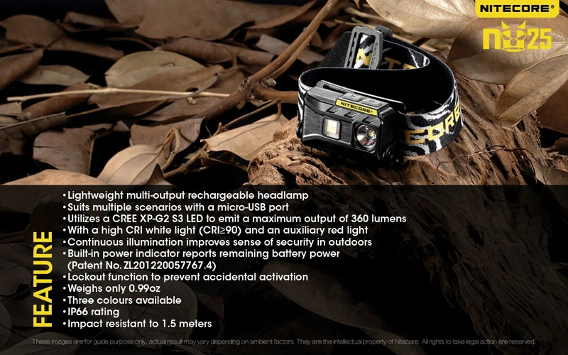Nitecore NU25 Micro-USB Rechargeable Headlamp (33)