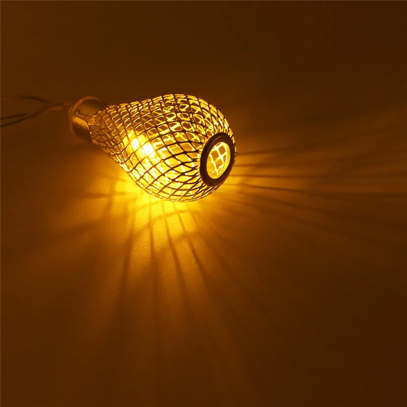Праздничное освещение 4 м 20Led струнная лампа в форме сетки наружное декорации праздничное светодиодное освещение 8 режимов для сада