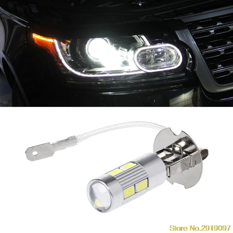 

New H3 10 LED 5630 SMD White Fog LED Auto Bulb Tail Turn Driving Light High Beam Drop Shipping