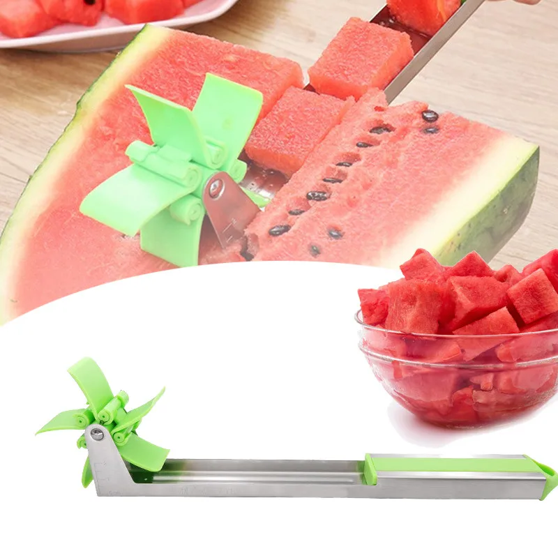 

NEW Watermelon Slicer Cutter Tongs Corer Fruit Melon Stainless Steel Tools Watermelon Cut Refreshing Watermelon Cubes Kitchen