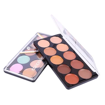 

Hot! Face Concealer Palette 10 Colors Cover Blemishes Waterproof Smudge-Proof Even Skin Color Contour Cream Beauty Makeup