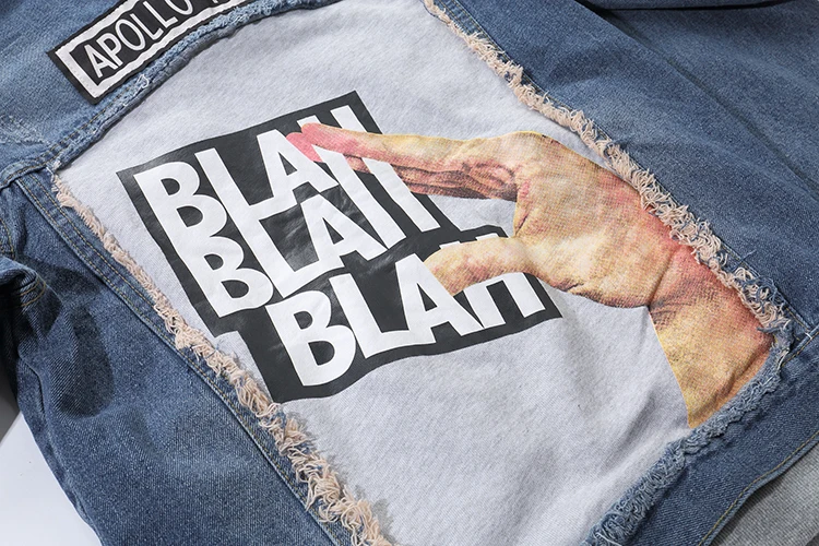 Novel ideas 2018 New Autumn Winter denim jacket men fashion Hip-hop streetwear jeans jacket cotton US Size Novel ideas 2018 New Autumn Winter denim jacket men fashion Hip-hop streetwear jeans jacket cotton US Size